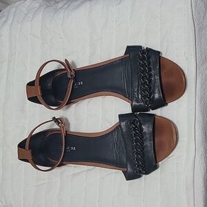 Coach New York Women's Sandals Size 6.5  Black and Tan